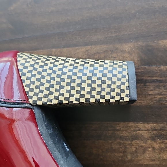 NWOB Mod Shoe The Dusty In Red Wine/Burgundy Patent Leather –Retro T-Bar 6.5 - Picture 7 of 11